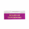 Board of Governors Award Ribbon w/ Gold Foil Imprint (4"x1 5/8")